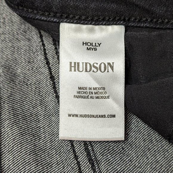 HUDSON JEANS Holly High Rise Flare Jeans in Mysterious Black Size 34 Petite New - Picture 14 of 14